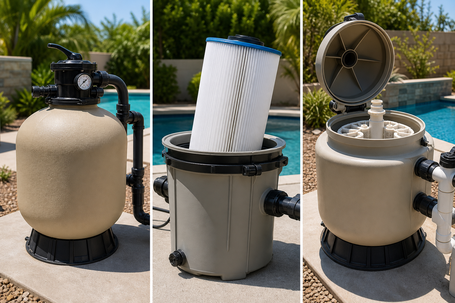 How to Clean a Pool Filter: Sand, Cartridge, and D.E.
